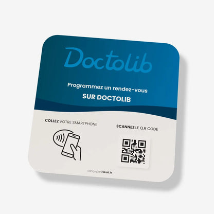 Plaque NFC Doctolib RDV - Rekolt 