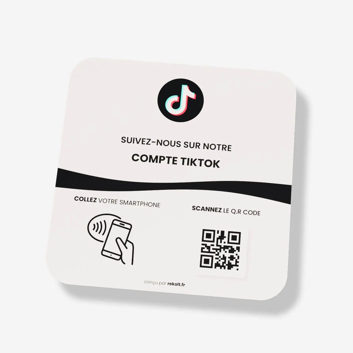 Plaque NFC Tiktok Followers - Rekolt