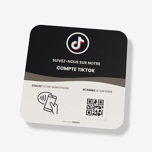 Plaque NFC Tiktok Followers - Rekolt