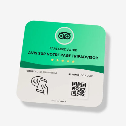 Plaque NFC Tripadvisor Avis - Rekolt